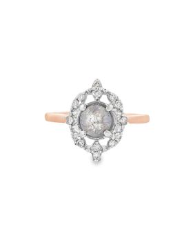 Heirloom Halo S+P Ring Rose
