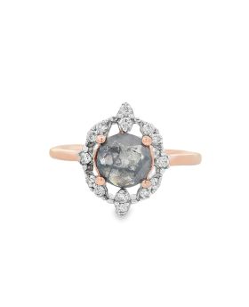 Heirloom Halo S+P Ring Rose