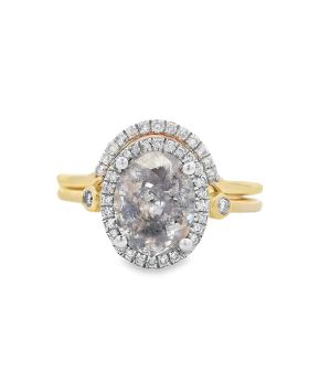 Oval Halo S+P Set Yellow