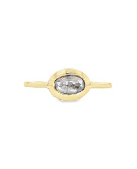 Hidden E-W Oval Ring Yellow