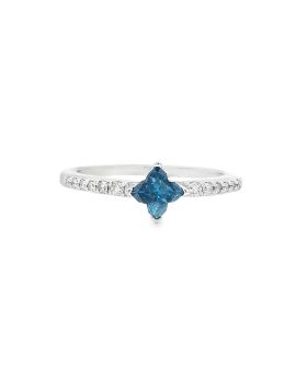 Clover Blue S+P Ring #2