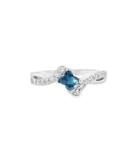 Twist Blue S+P Ring #2