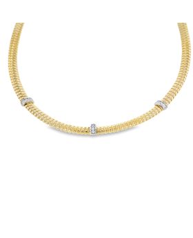 Thin Three Station Necklace